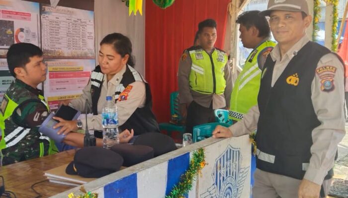 Polres Pematangsiantar Pastikan Kesehatan Personel Di Pospam Ketupat Toba 2025