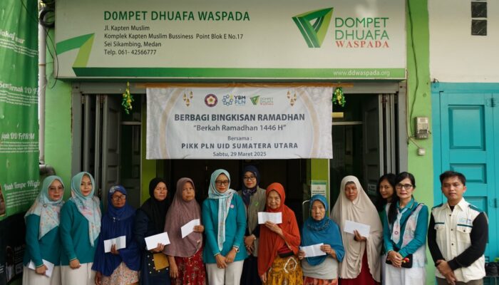 PIKK PLN UID Sumut Dan Dompet Dhuafa Waspada Berbagi Bingkisan Ramadan 1446 H