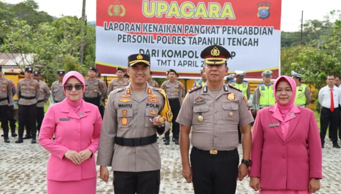 Wakapolres Tapteng Naik Pangkat Pengabdian