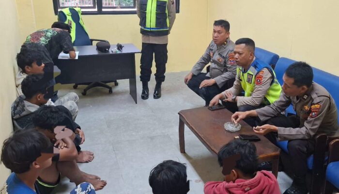 Polres P.Siantar Bina 7 Remaja Hendak Tawuran