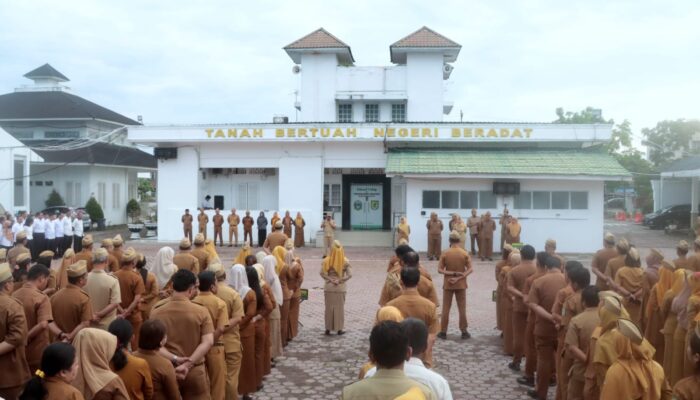 Bupati Sergai Pimpin Apel Pasca Libur Lebaran