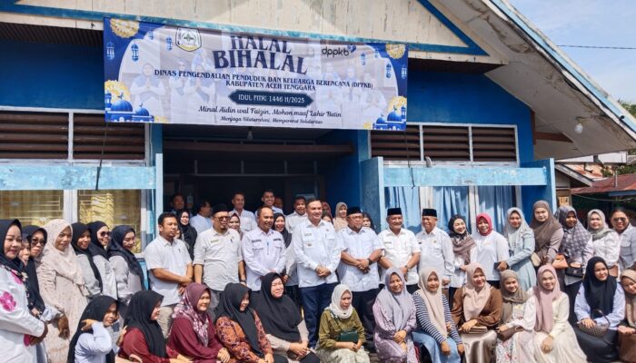 Halalbihalal Keluarga Besar DPPKB Agara Dihadiri Bupati
