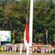 Upacara hari jadi k-23 Kabupaten Aceh Tamiang, Kamis 10 April 2025.(Waspada/Yusri).