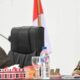 BUPATI Humbahas Oloan Paniaran Nababan dan Wakil Bupati Junita Rebekka Marbun saat membuka sosialisasi pembentukan Kopdes Merah Putih di Aula Pendopo. Waspada/Ist