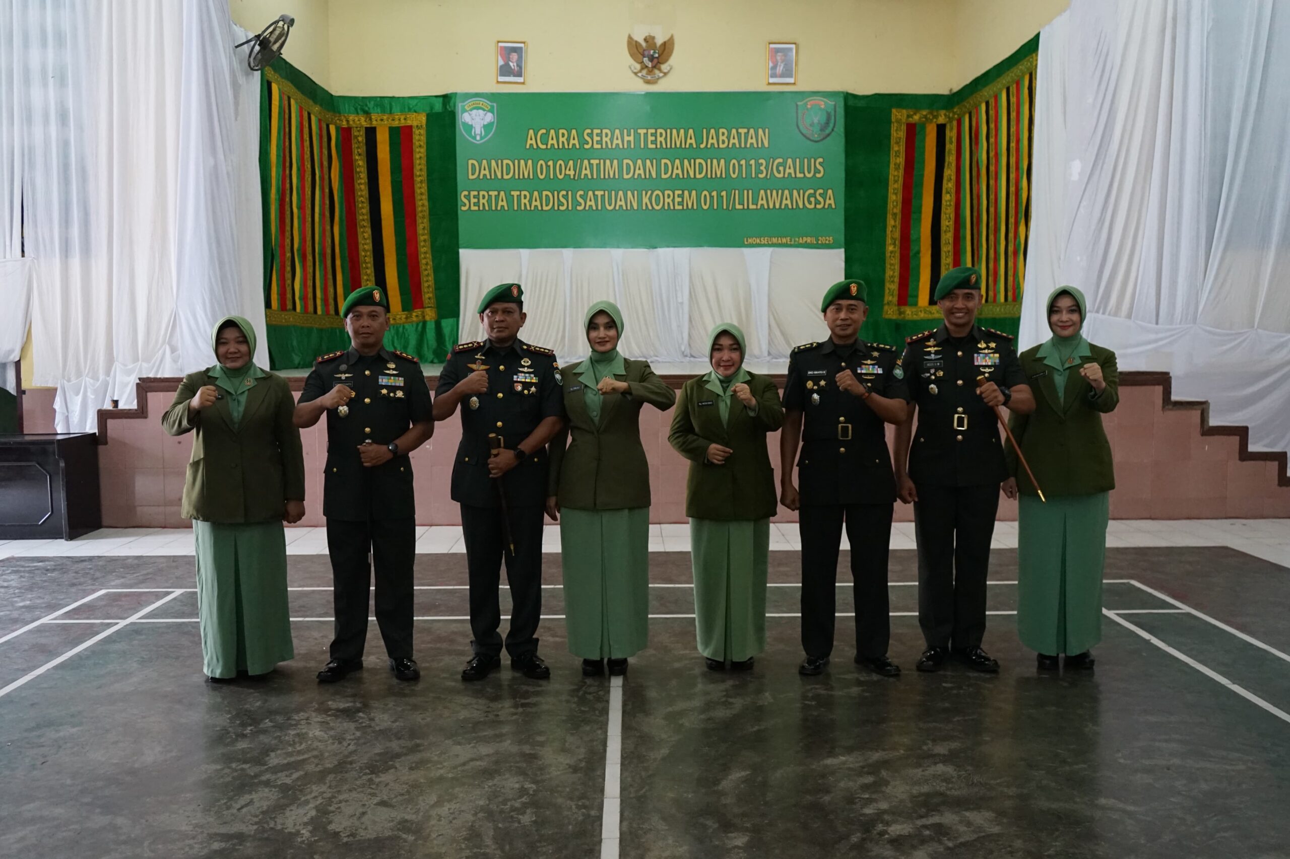 Pesan Danrem Lilawangsa Saat Pimpin Sertijab Dandim