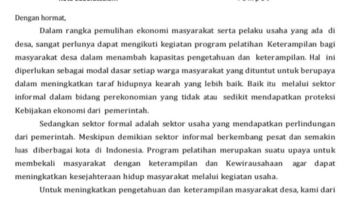 DPMK Tidak Lakukan Pendampingan Pelatihan