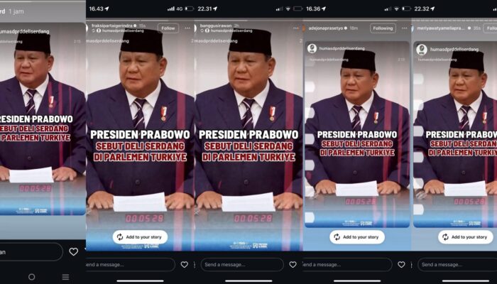 Viral, Prabowo Sebut Deliserdang Di Parlemen Turki