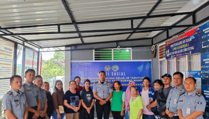 Rutan Tarutung Bakti Sosial Kepada Warga Kurang Mampu