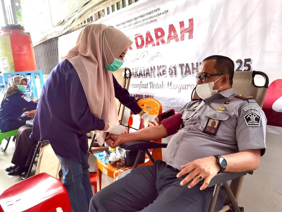 Lapas Kelas IIB Langsa Bagi Sembako Dan Donor Darah Lapas Kelas IIB Langsa Bagi Sembako Dan Donor Darah