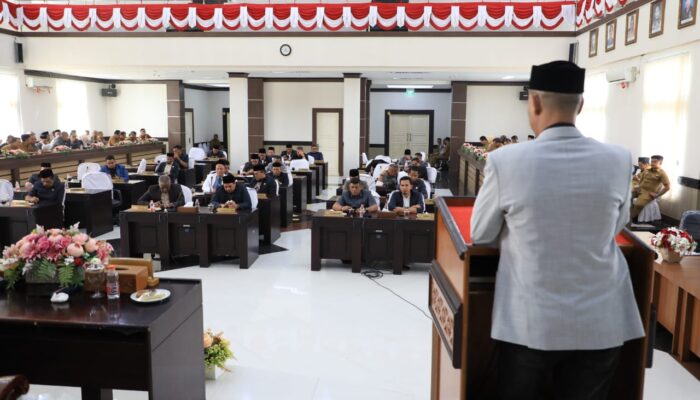 DPRK Aceh Utara Sampaikan Rekomendasi LKPJ Bupati