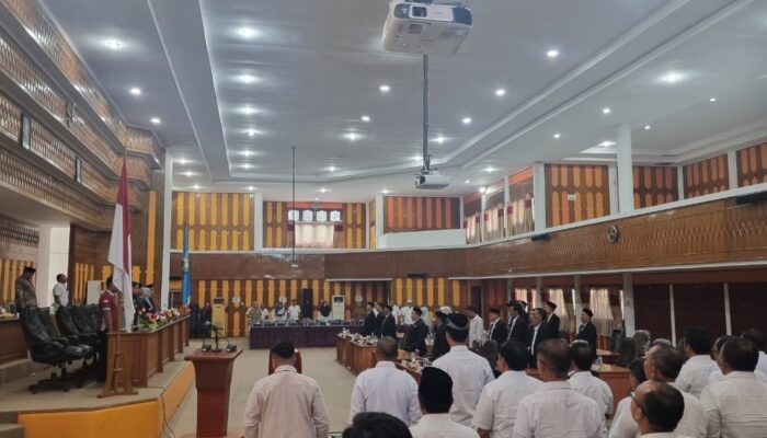 DPRK Aceh Selatan Soroti Minimnya Kehadiran Pejabat SKPK Di Paripurna LKPJ Bupati