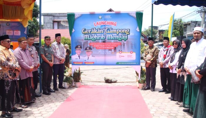 Bupati Aceh Selatan Luncurkan Gerakan Gampong Magrib Mengaji