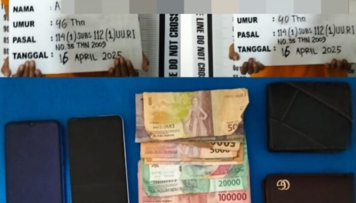 Polres P. Siantar Ringkus 2 Pria Penjual Sabu