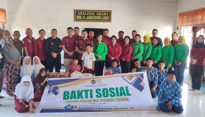 Kalapas Klas IIB Tebingtinggi Berbagi Di Panti Asuhan Amaliyah