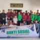 Kalapas Klas IIB Kota Tebingtinggi dan jajaran saat baksos di Panti Asuhan Amaliyah. Waspada/Ist