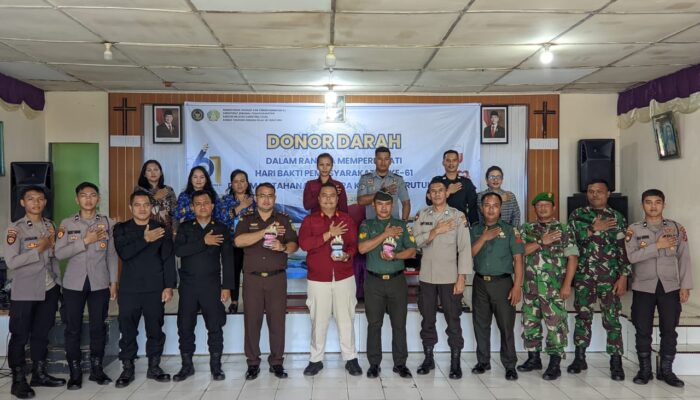 Rutan Tarutung Gelar Aksi Donor Darah
