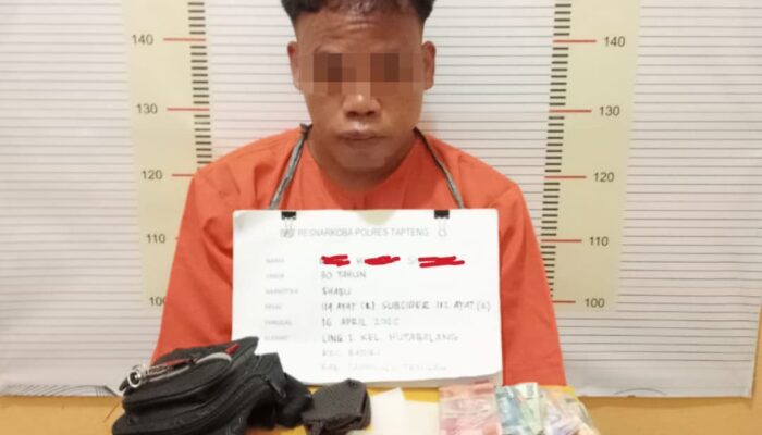 Polres Tapteng Ringkus Residivis Narkotika Di Hutabalang