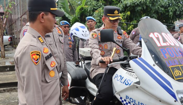 Pastikan Kesiapan Anggota, Kapolres Aceh Selatan Cek Kendaraan Dinas