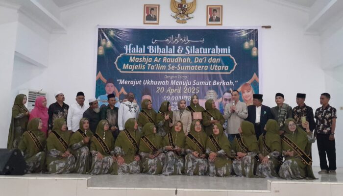 Gelar Halal Bihalal, Mashja Ar-Raudhah Sumut Pererat Silaturahmi Bersama Da’i, Majelis Ta’lim Se- Sumut