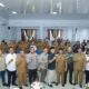 Para peserta Rapat Turun Sawah MT Gadu (Meugo Ruweung) dan MT Rendengan (Meugo Thon) Tahun 2025/2026 di Gedung Dekranasda Aceh Besar, Kecamatan Ingin Jaya, Selasa (22/4). (Waspada/Ist)