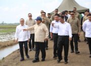 Presiden Prabowo Dan Mentan Amran Pimpin Tanam Padi Serentak Di 14 Provinsi