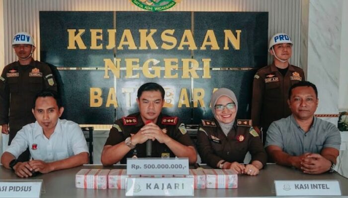 Kejari Batubara Sita Rp500 Juta Dari Tersangka Korupsi Belanja Software