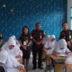 Kasi Intel Kejari Madina Jupri Wandy Banjarnahor, SH, MH bersama tim saat melakukan pengawasan peserta lomba. (Waspada/Sarmin Harahap)