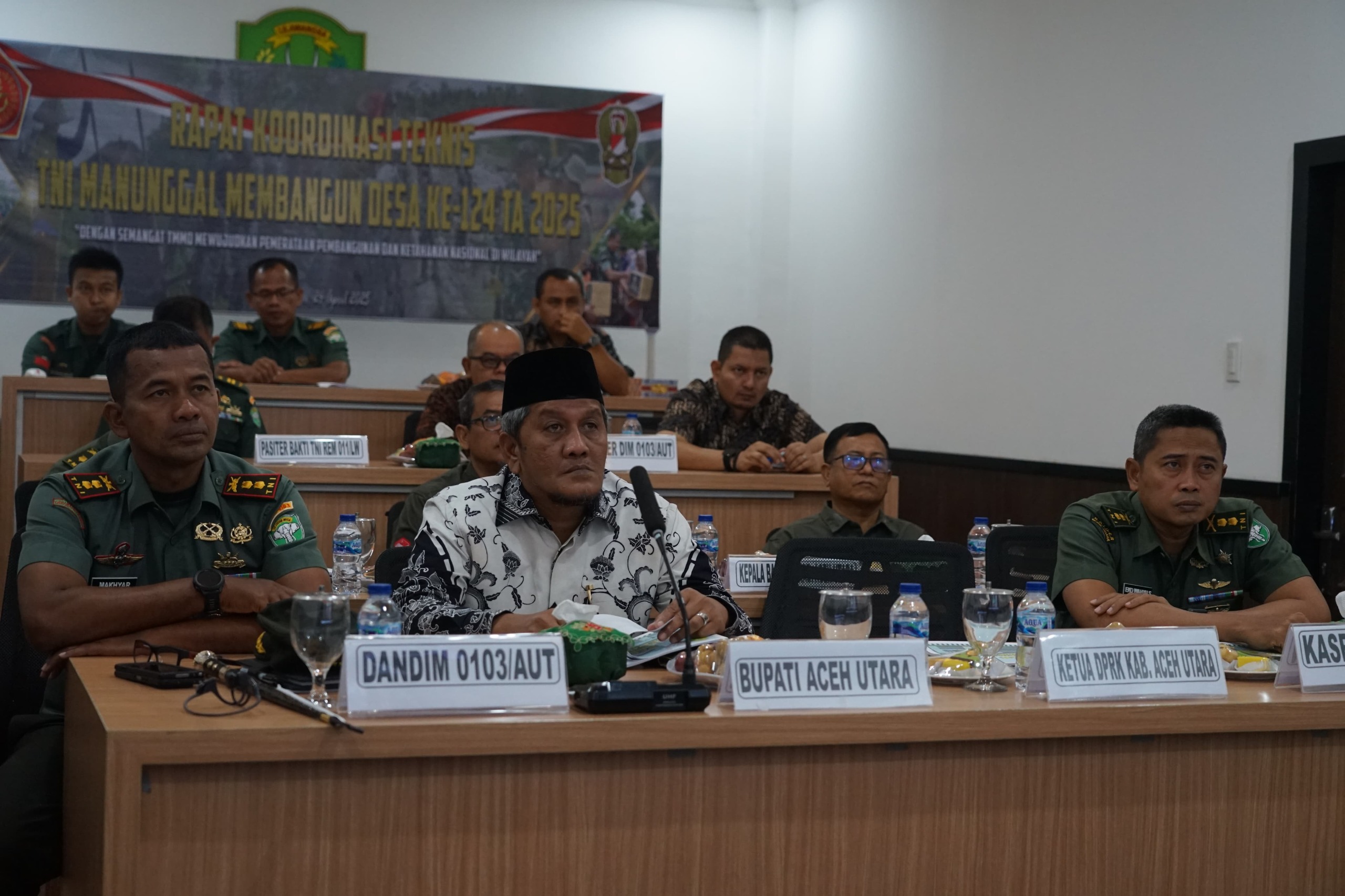 Pemerintah Daerah Siap Sukseskan TMMD Ke 124 Kodim 0103/Aceh Utara