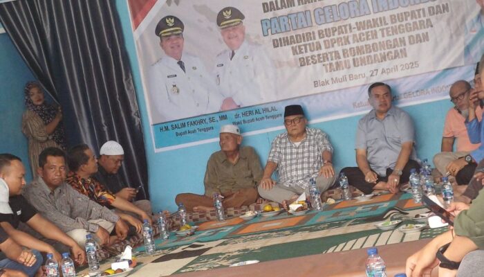 Bupati Agara Hadiri Halalbihalal DPD Partai Gelora Indonesia