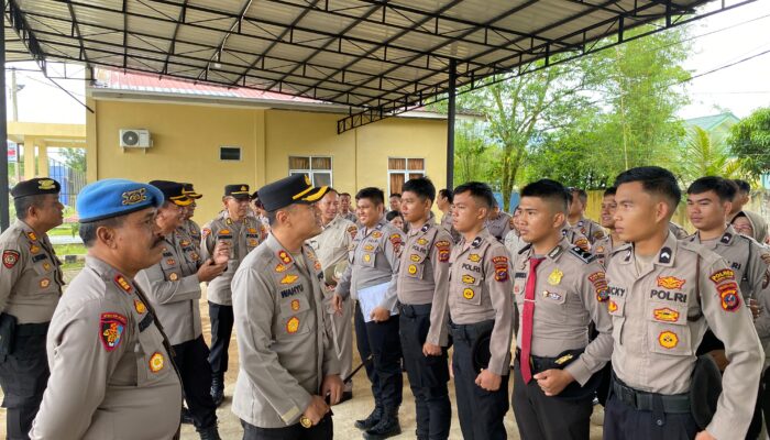 Operasi Gaktiplin, Kapolres Tapteng Cek Personel