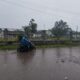 Jalan Depan Sekolah Teladan Rusak Berat Dan Tergenang Banjir