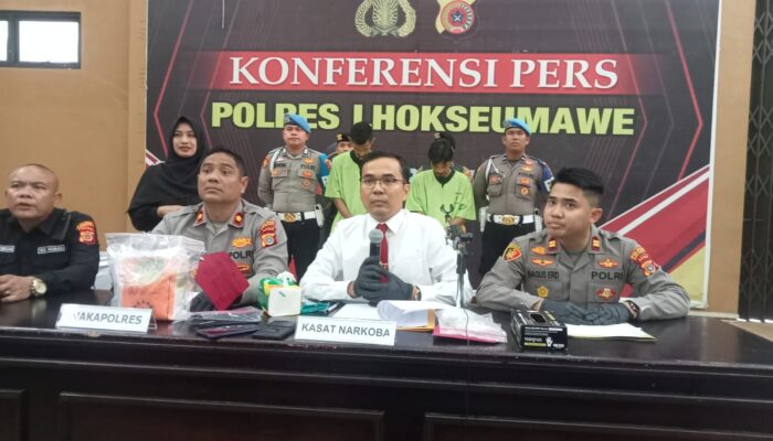 Polres Lhokseumawe Ungkap Temuan Sabu 1,1 Kg Dalam Kemasan Baru