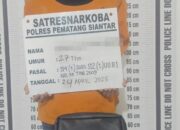 Polres P.Siantar Ringkus Pemilik Sabu Di Hotel