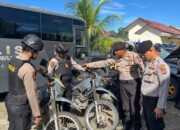 Polres Tapteng Cek Kesiapan Peralatan Dalmas
