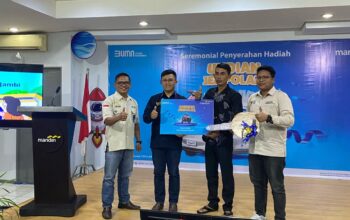 Gelar Gathering Mandiri Agen, Bank Mandiri Bagikan Hadiah Pemenang Program Undian Jempolan Nasabah pemilik Tabungan Mitra Usaha (TabMu) di Jambi