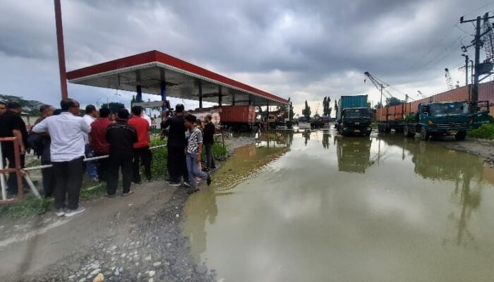 Bermasalah PBG Dan AMDAL, Komisi IV  Sidak SPBU Simpang Pintu Tol Belawan