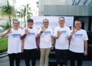 Telkom Gelar Aksi Jalan Santai Sambil Pilah Sampah Plastik dalam Rangkaian GoZero% Goes To Medan