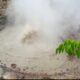 Lokasi semburan sumur air panas dan berlumpur di Desa Roburan Dolok. (Waspada/ist)