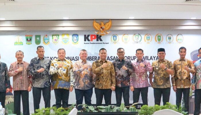 Pj Wali Kota Dan Pimpinan DPRK Langsa Ikuti Rapat Penguatan Sinergi Kolaborasi KPK RI