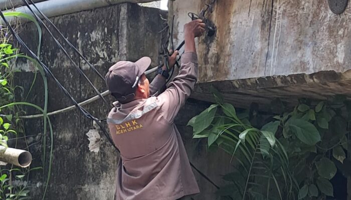 DLHK Aceh Utara Tindaklanjuti Kerusakan Penerangan Jalan Umum