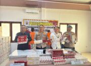 Polres Aceh Utara Tangkap Penjual Rokok Ilegal