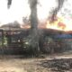 Polisi Bakar Lokasi Judi Sabung Ayam Pancurbatu