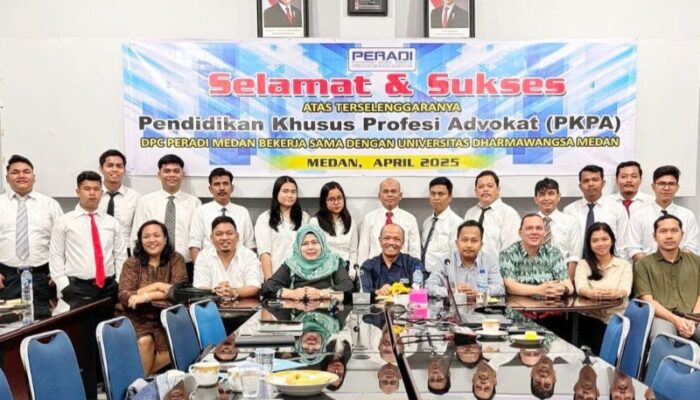 DPC Peradi Medan Gelar PKPA Diikuti Puluhan Sarjana Hukum