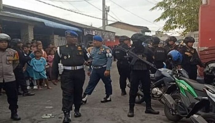 Tim Gabungan Sisir Lokasi Penggerebekan Bandar Narkoba Di Belawan
