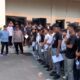Para pelajar yang terlibat tawuran diamankan di Polsek Sunggal, Kamis (24/4). Waspada/Andi Aria Tirtayasa