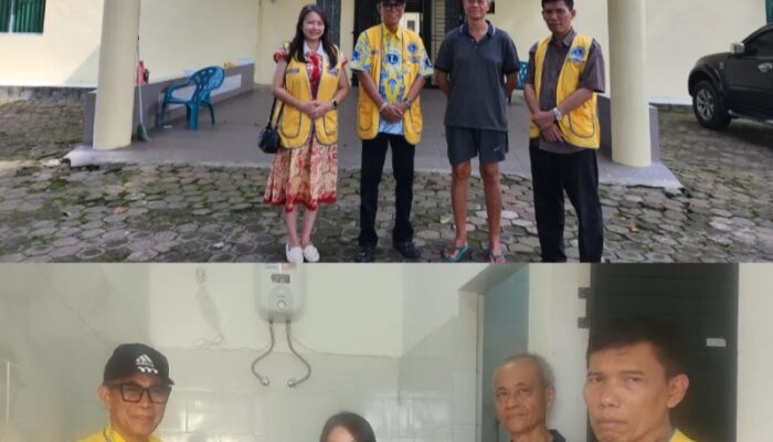 Peduli Kaum Jompo, Lions Club Medan Golden Cendekia Serahkan Bantuan Fasilitas Kamar Mandi Di Panti Upekkha