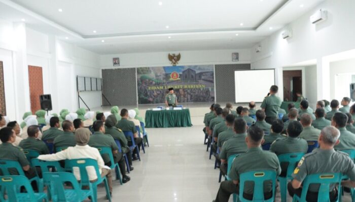 Personel Babinminvetcaddam Dan Zidam Terima Pembekalan Dari Kabintaldam I/BB