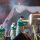 WALI Kota Medan Rico Waas memukul bedug tanda dibukanya MTQ Tingkat Kota Medan. Waspada/ME Ginting