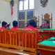 Para terdakwa saat menjalani sidang di PN Medan. Waspada/Rama Andriawan