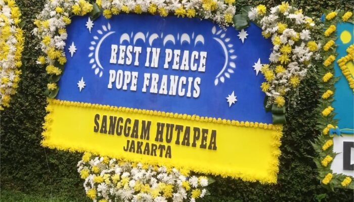 Kirim Karangan Bunga, Sanggam Hutapea Kenang Kesederhanaan Dan Nilai – Nilai Kebaikan Paus Fransiskus
